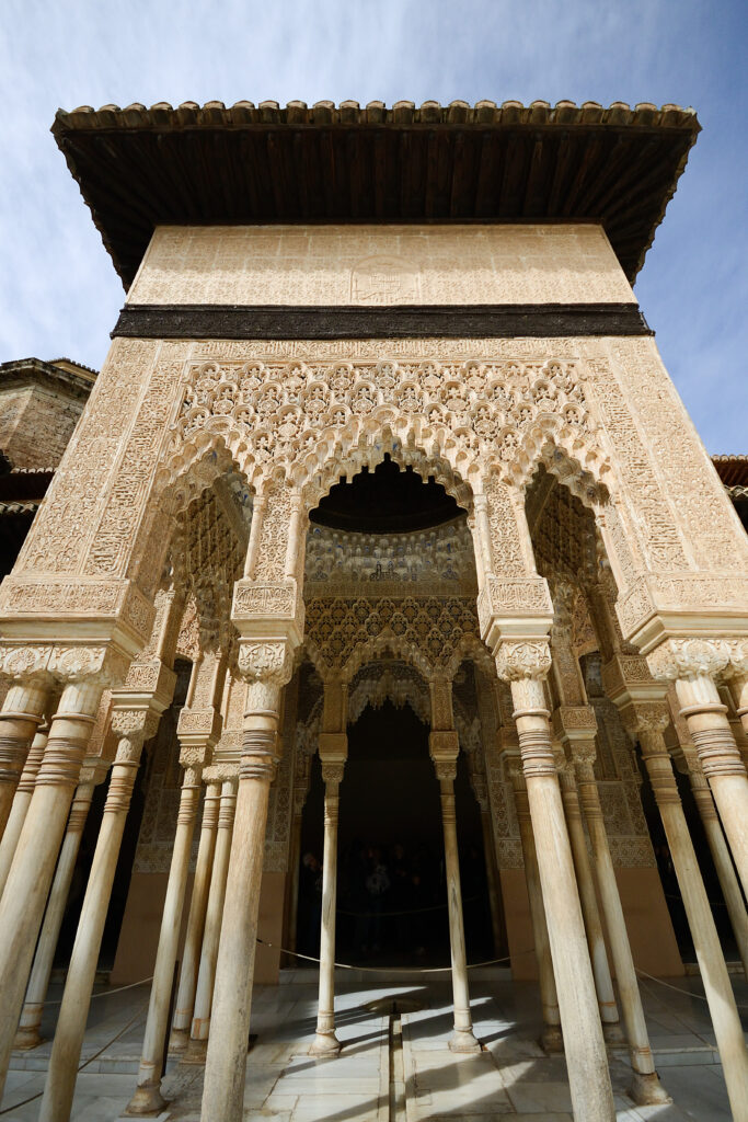 courtyard of the lions in the alhambra